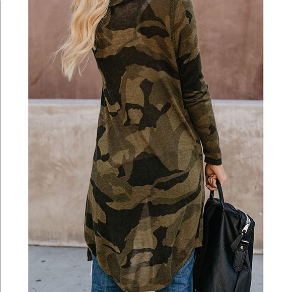 Long Camo Cardigan - Picture 4 of 5